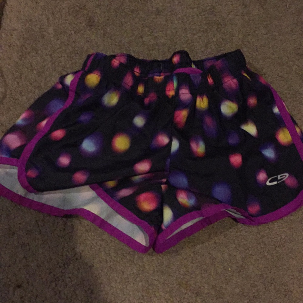 6/6X Purple Polka Dot Shorts Champion